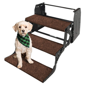 RVMATE front view of three-step rugs showing compact packaging and coverage
