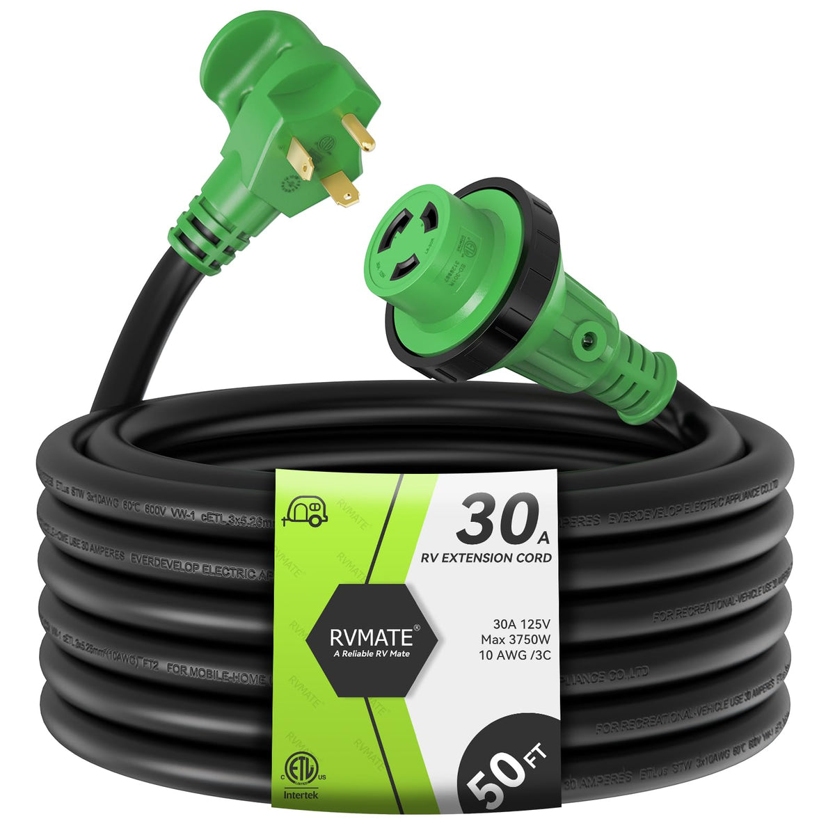 RVMATE front plug and cord showing durable connection benefit