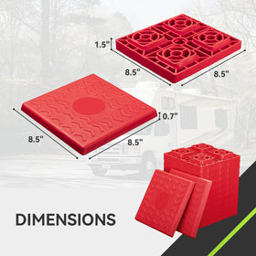 RVMATE close-up of interlocking edges highlighting secure stack and stability