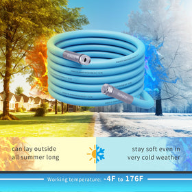 RVMATE hose bent to show kink-resistance and fast shape recovery