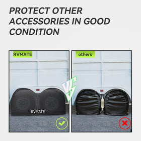 RVMATE sidewall close-up showing full coverage protecting tire sidewalls benefit