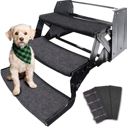 RVMATE front view of 22 inch step rug showing full coverage and clean look