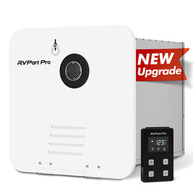 RVPart Pro front white door showing neat exterior finish and easy access benefit