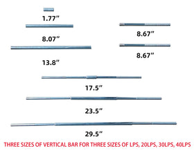 RVPNR three different connecting pipes displayed for adaptable tank fit