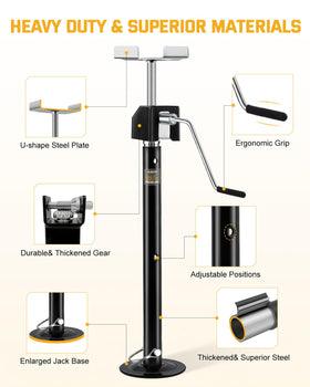 RVshark adjustment range scale demonstrating 20 to 49 inch versatility for fit