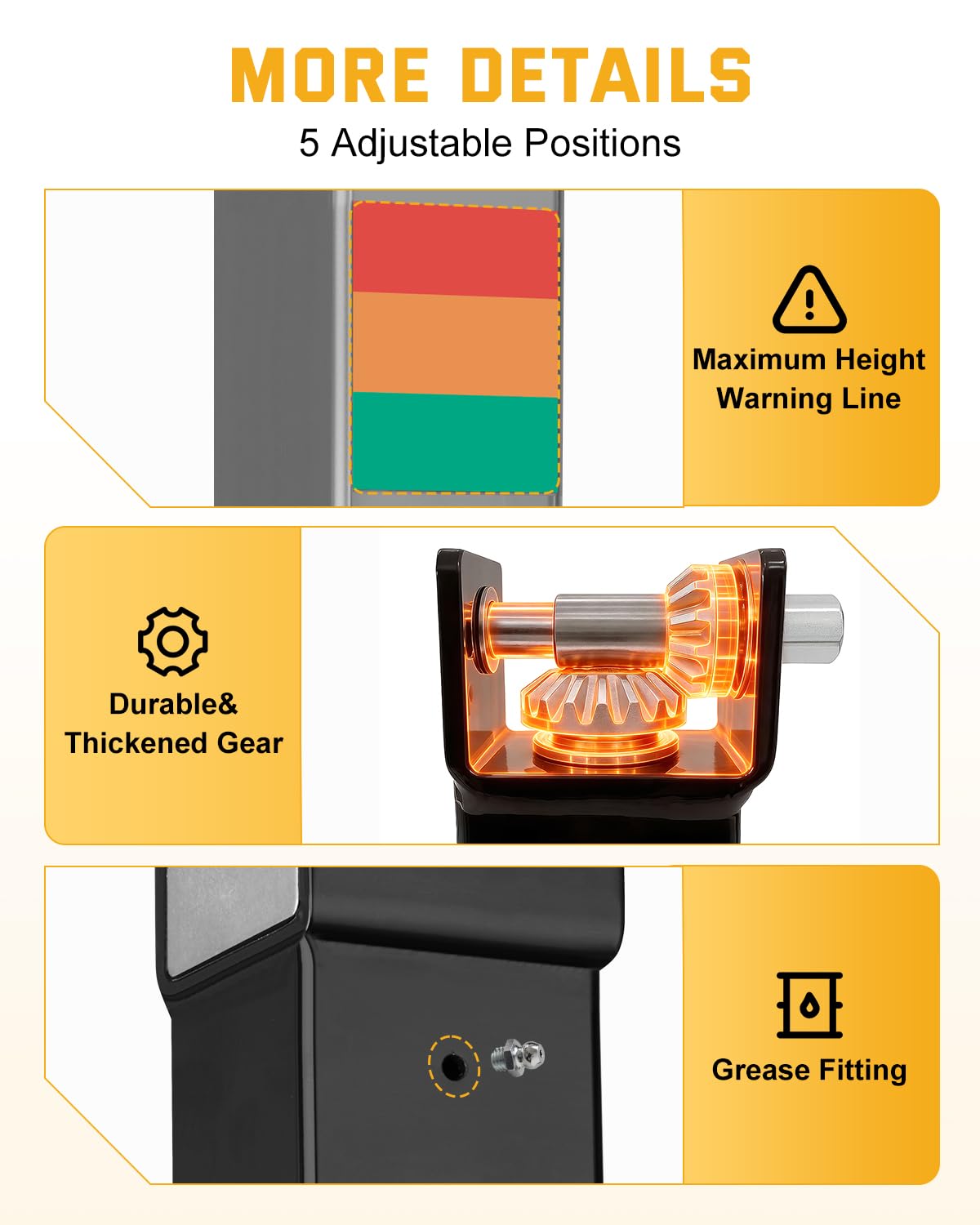 RVshark detachable side handle detail enabling ergonomic manual control and fine adjustments