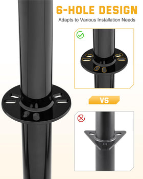 RVshark showing seven height positions offering versatile lift range