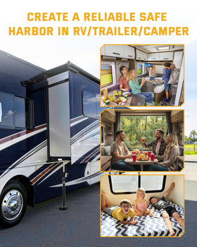 RVshark powder-coated finish detail highlighting rust protection for outdoor use