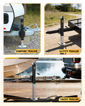 RVshark next to ruler showing adjustable height range for correct fit without extra blocks
