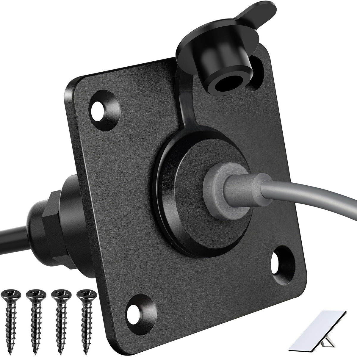 RVSPARK front connector showing tidy pass-through and weather protection benefit