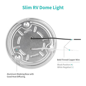 RVZONE aluminum base detail showing heat dissipation for longer life
