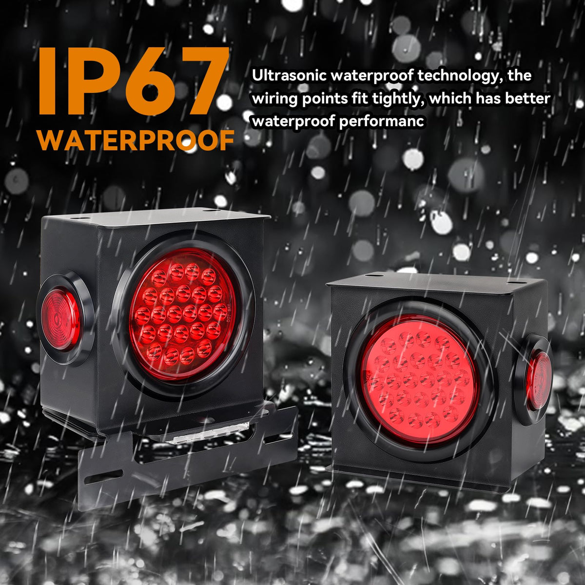 RVZONE rear hollow housing open for wiring access and easy DIY installation