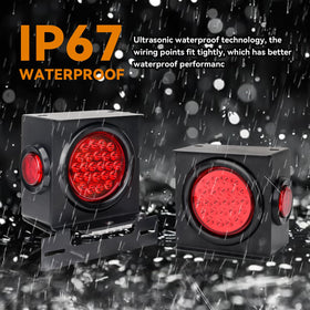 RVZONE rear hollow housing open for wiring access and easy DIY installation