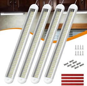 RVZONE front view of four light bars showing compact slim profile and bright output