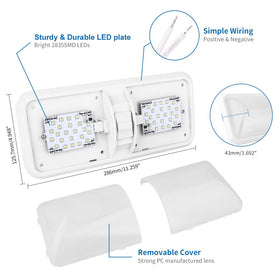 RVZONE frosted diffuser close-up highlighting texture that reduces glare for comfort