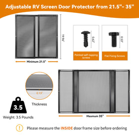 RVZONE in use with dog at door demonstrating protection from claws and pushing