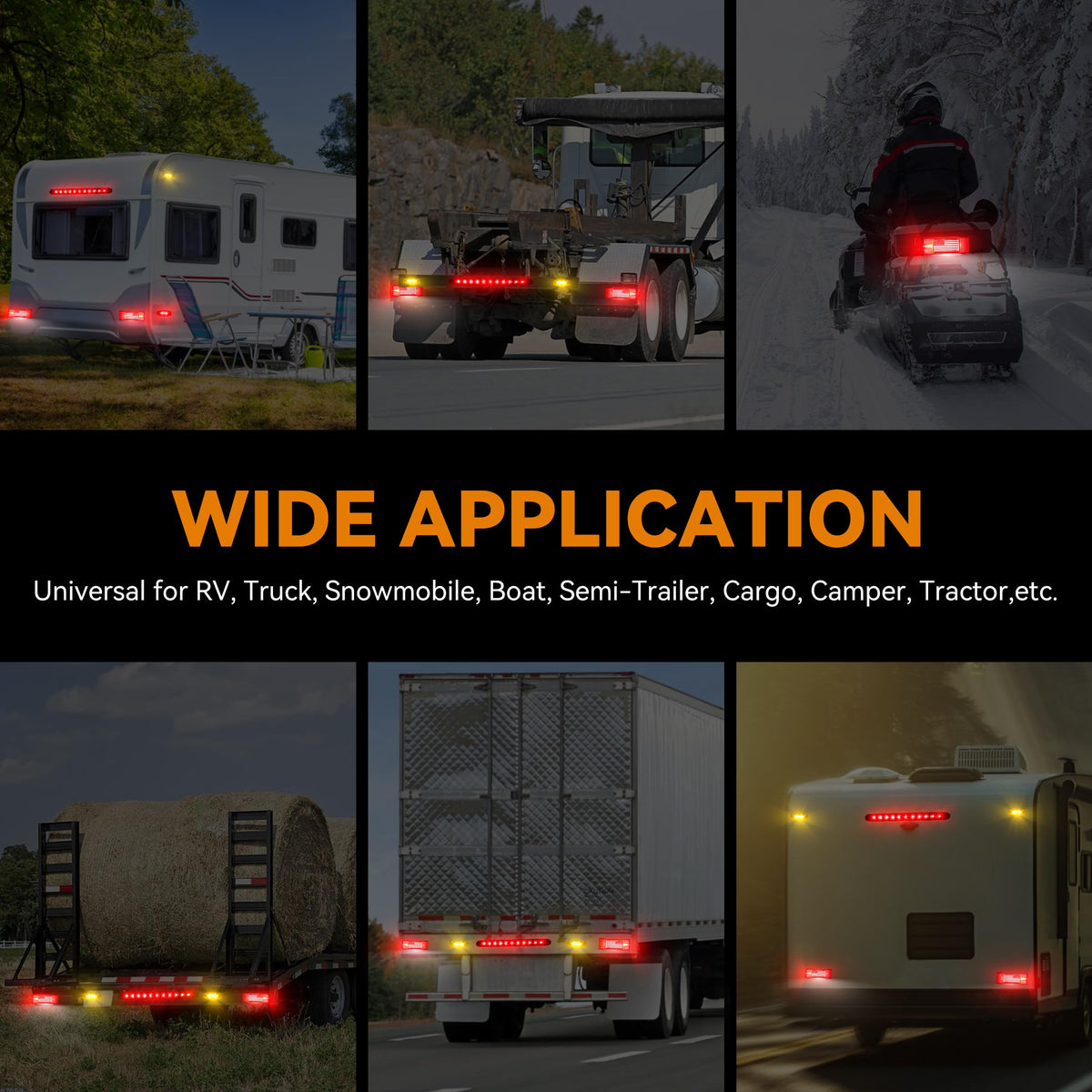 RVZONE lights installed on a boat trailer showing corrosion-resistant performance