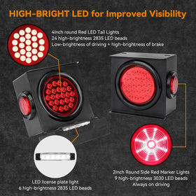RVZONE close-up of 4-inch LED beads highlighting clarity and energy efficiency