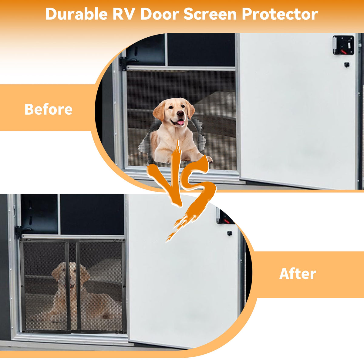 RVZONE mounted hardware and included screws illustrating easy installation