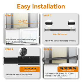 RVZONE mounted on a camper screen door illustrating reinforced frame protection