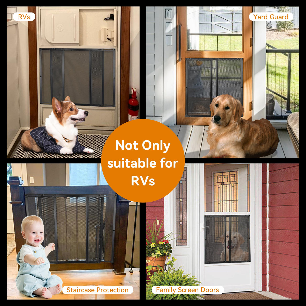 RVZONE lifestyle shot on porch illustrating enhanced safety and preserved airflow