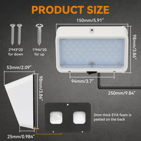 RVZONE waterproof switch detail showing easy color toggle and durable construction