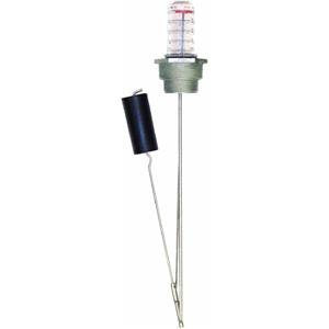 RW Beckett 4504 KING front view showing vial and markings for easy level checks