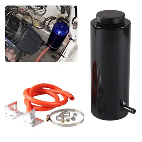 RYANSTAR front view of black billet expansion tank showing durable finish and fit