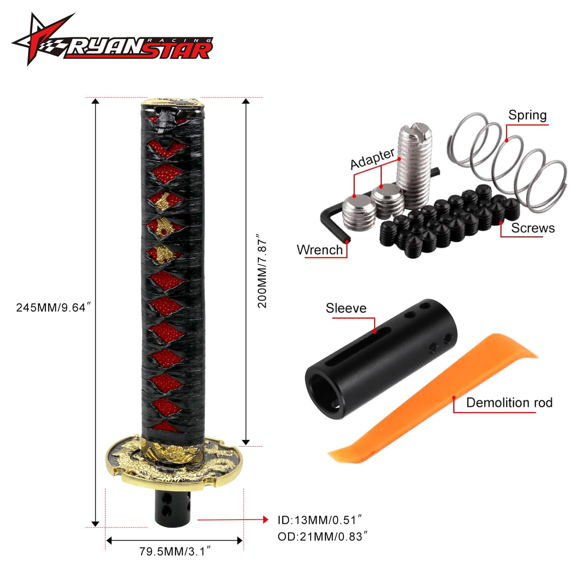 RYANSTAR RACING close-up of braided synthetic ito texture offering improved grip