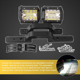 RYANSTAR mounted on truck hitch as reverse light improving visibility while backing