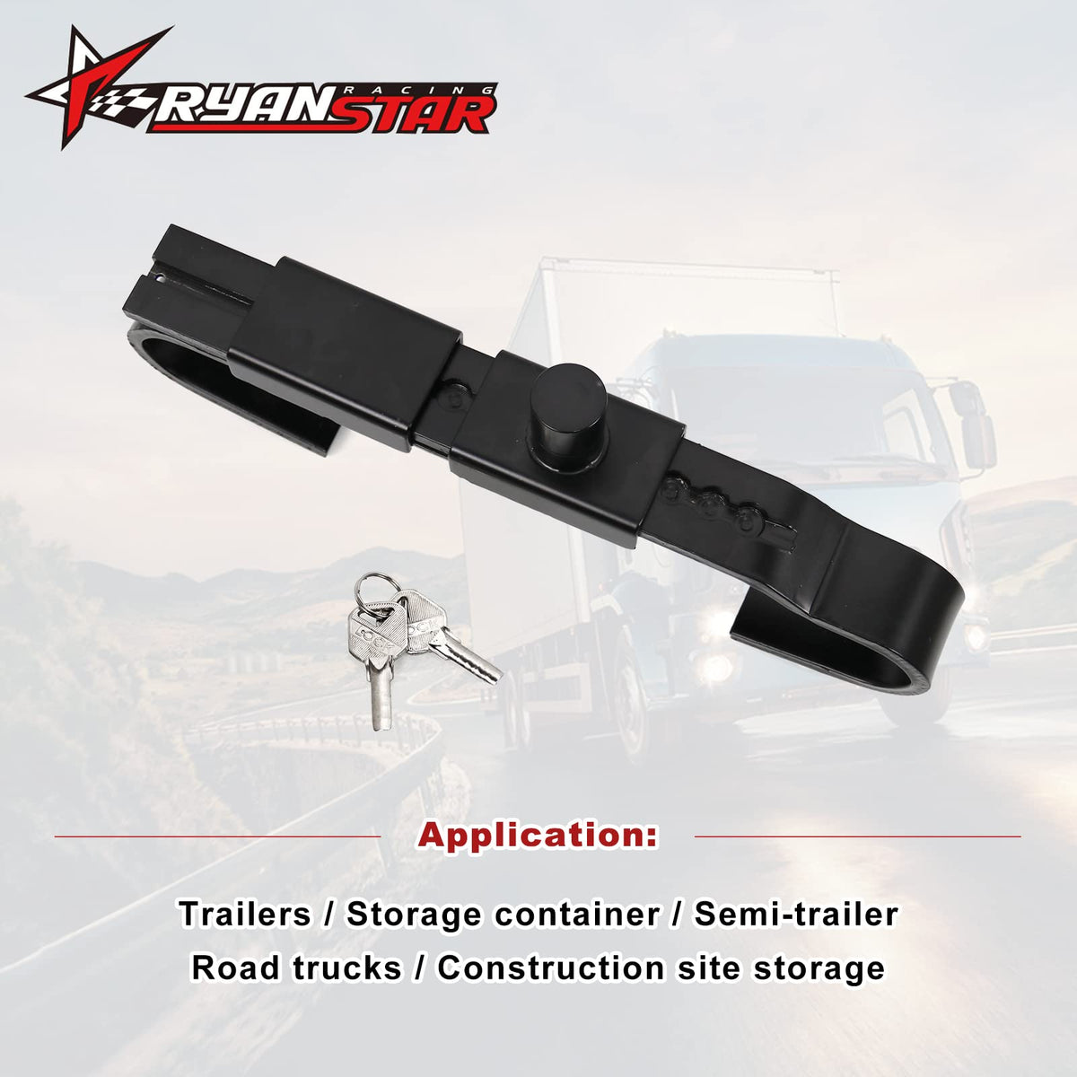 RYANSTAR RACING close-up of precision lock cylinder highlighting secure key action