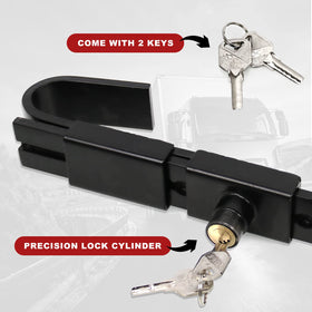 RYANSTAR RACING lock installed on trailer door demonstrating fast tool-free security