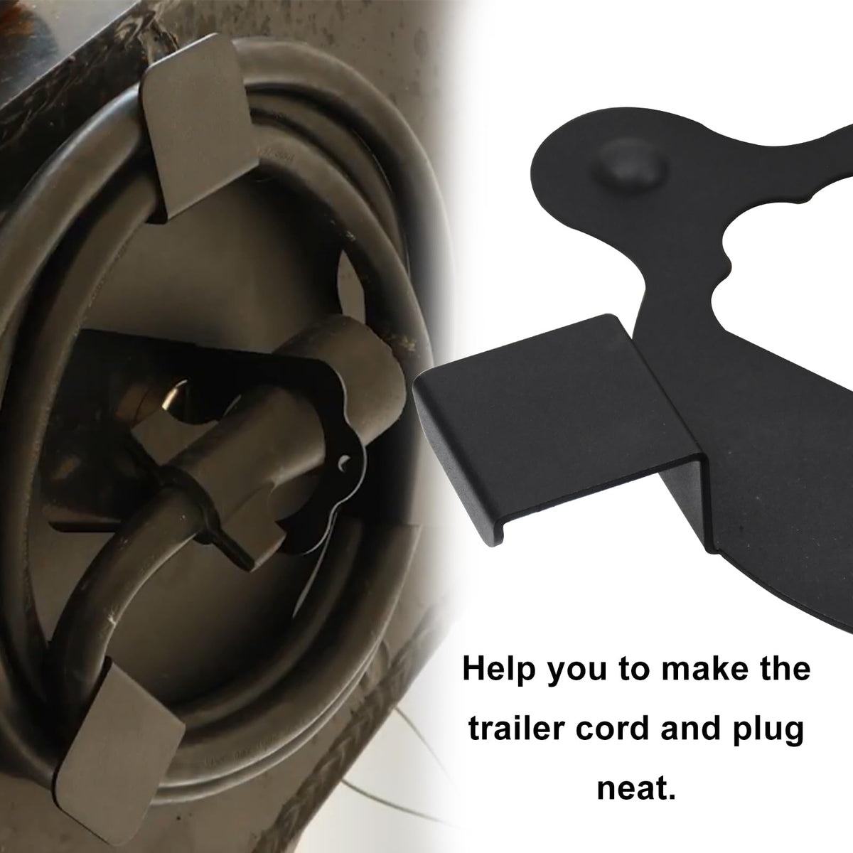 RYANSTAR RACING bracket mounted on trailer pin box protecting wiring from animals and debris