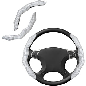 RYCELYSIAN front view of white carbon fiber cover showing sporty upgrade benefit