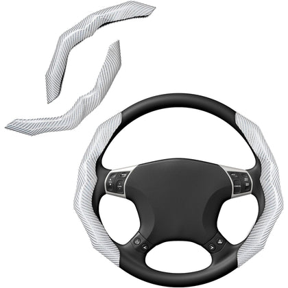 RYCELYSIAN front view of white carbon fiber cover showing sporty upgrade benefit