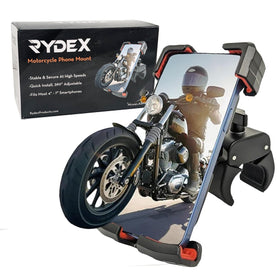 Rydex X3 front view on handlebar showing secure fit and visibility