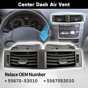 RydSuns vent close-up of louvers with smooth adjustment for quieter airflow