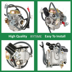 RYTIME carburetor installed on scooter for smoother throttle response