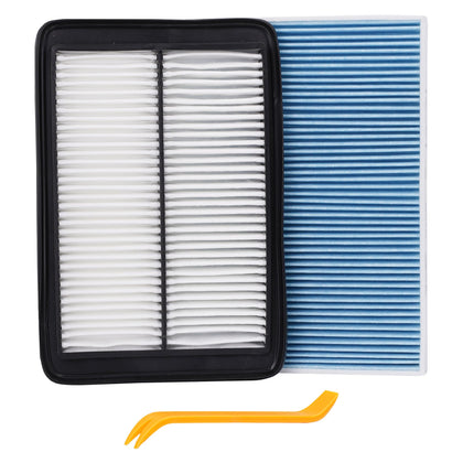 ryvclim front packaging for engine and cabin filter combo, clear fitment info and benefits