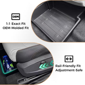 ryvclim slide-out tray extended to access items quickly and easily