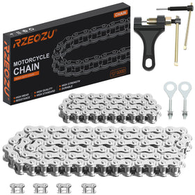 RZEOZU front view of 420 chain kit showing packaged components for fast replacement