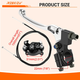 RZEOZU four brake pads layout showing spare pads included for immediate replacement