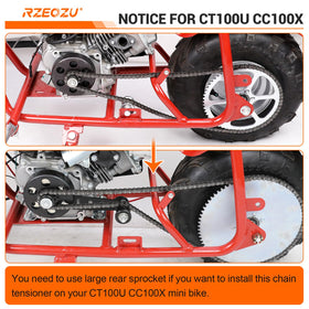 RZEOZU chain guide contact point detail improving chain alignment and life