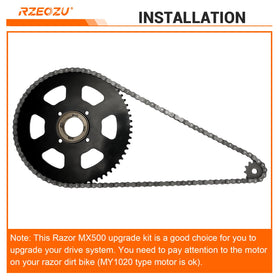 RZEOZU #35 chain and master link detail, easy maintenance and secure join