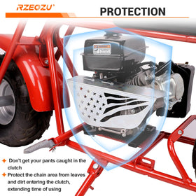 RZEOZU clutch cover adjustable slot closeup for easy alignment