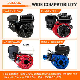 RZEOZU clutch cover mounting hole detail for secure fitment