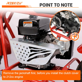 RZEOZU clutch cover scale next to ruler highlights size accuracy