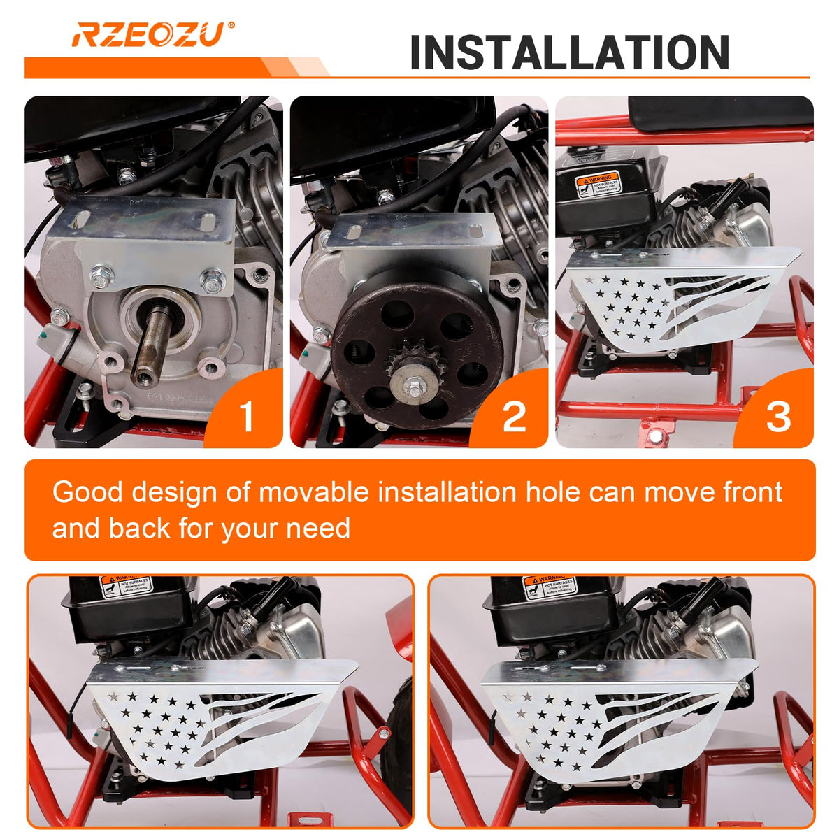 RZEOZU clutch cover side profile demonstrating durable metal build