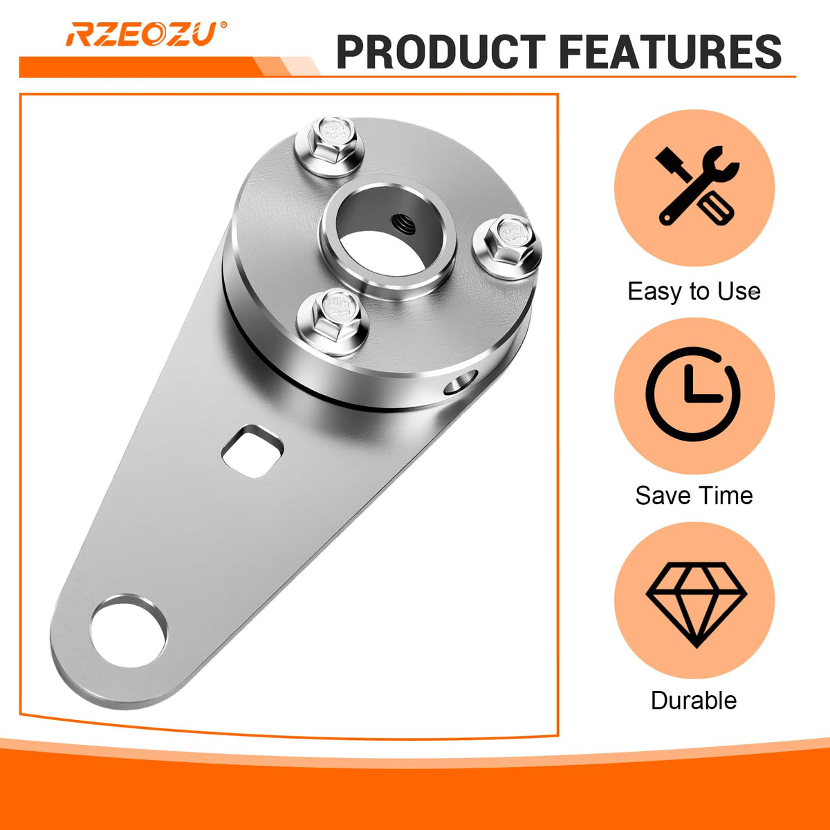 RZEOZU steel edge close-up showing thickness and durability for repeated shop use