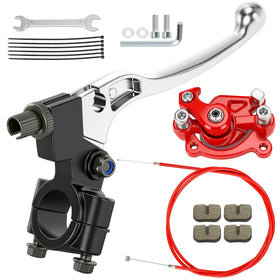 RZEOZU front packaging showing complete rear disc brake kit and included parts for quick install
